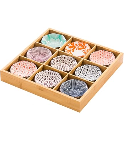 Amazon｜Lake key 業務用 仕切りトレー 小皿 セット 竹製 トレイ 2/3/4